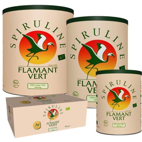 Spiruline Flamant Vert 1000 comprimés